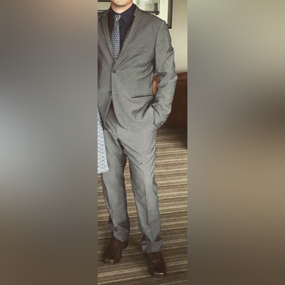 H&M Men’s Slim Fit Grey Suit - Picture 4 of 9